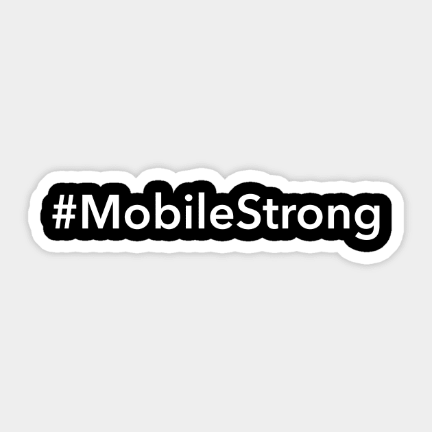 Mobile Strong Sticker by Novel_Designs